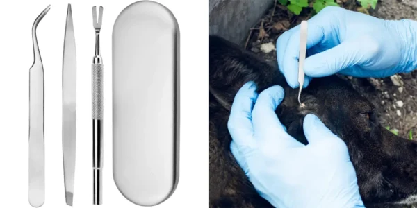 Juego de utensilios Satiskid para eliminar garrapatas