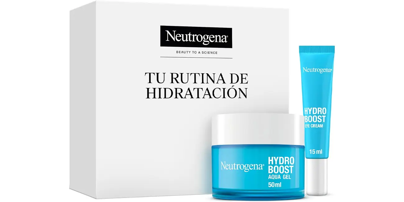 Pack Neutrogena Rutina Hydro Boost con gel hidratante facial y contorno de ojos antifatiga
