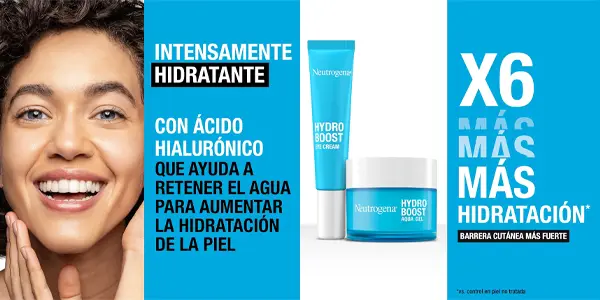 Pack Neutrogena Rutina Hydro Boost con gel hidratante facial y contorno de ojos antifatiga