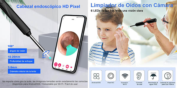 Kit inalámbrico de limpieza de oídos