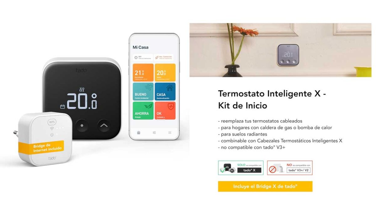Kit de Inicio Termostato Tado X