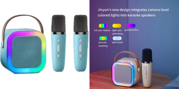 Karaoke portátil SJBOB K12 con micrófono y Bluetooth