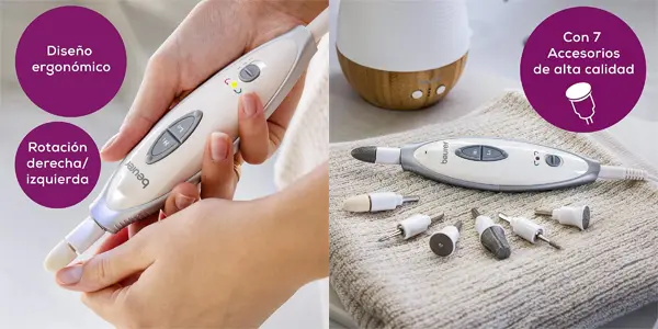 Set de manicura y pedicura Beurer MP 41 con 7 accesorios