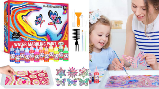 Chollo Kit de pintura de marmoleado en agua