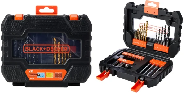 Kit de 31 puntas BLACK+DECKER para atornillar y taladrar
