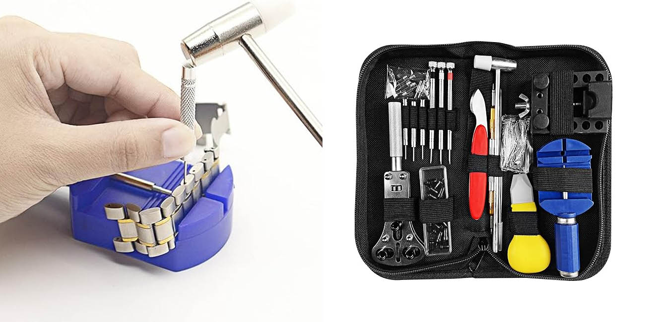 Kit de reparación de relojes Newpop de 147 piezas
