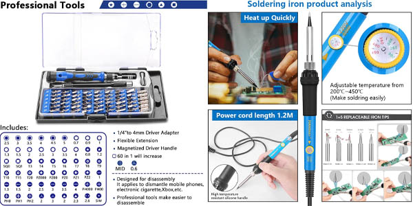 Juego de soldador HANDSKIT 60W