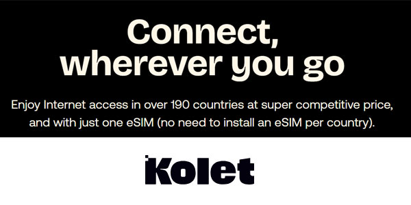 Kolet e-SIM 1GB gratis oferta