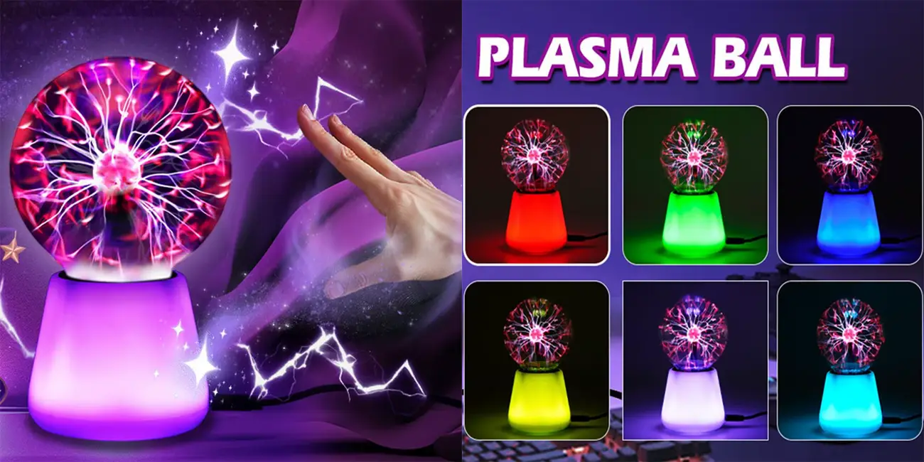 Lámpara bola de plasma por USB