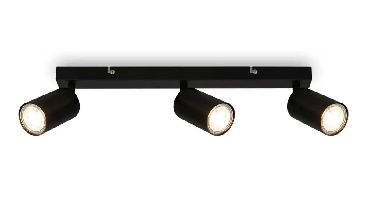 Lámpara de techo Briloner de 3 focos orientables