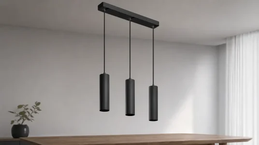 Lámpara colgante LED GTV Lighting Tresos II con 3 focos GU10 y cable ajustable