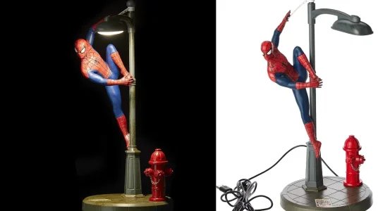 Lámpara de escritorio Spiderman de Paladone con diseño de lámpara de calle