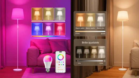 Lámpara de pie inteligente DUSKTEC RGB con app y Alexa