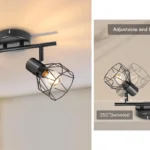 lámpara de techo Dehobo con focos orientables