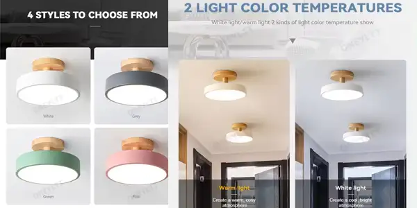 lámpara de techo LED Macaron oferta