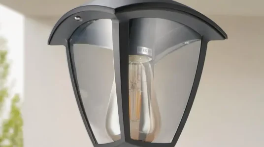 Chollo Lámpara de techo LED M Ledme serie Ronse impermeable para exterior con casquillo E27