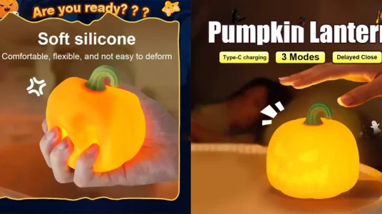 Lámpara de calabaza de Halloween