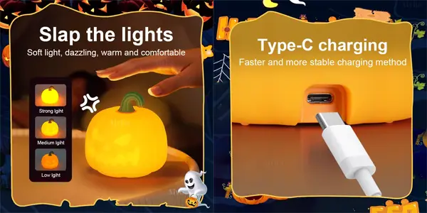 Lámpara de calabaza de Halloween