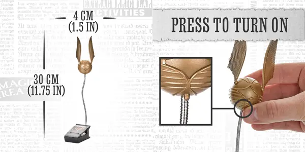 Luz de lectura Paladone Snitch Dorada