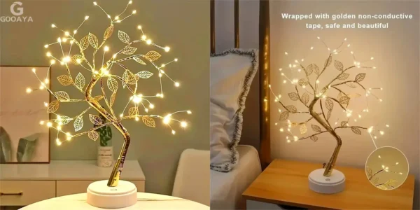 Lámpara LED decorativa con forma de árbol