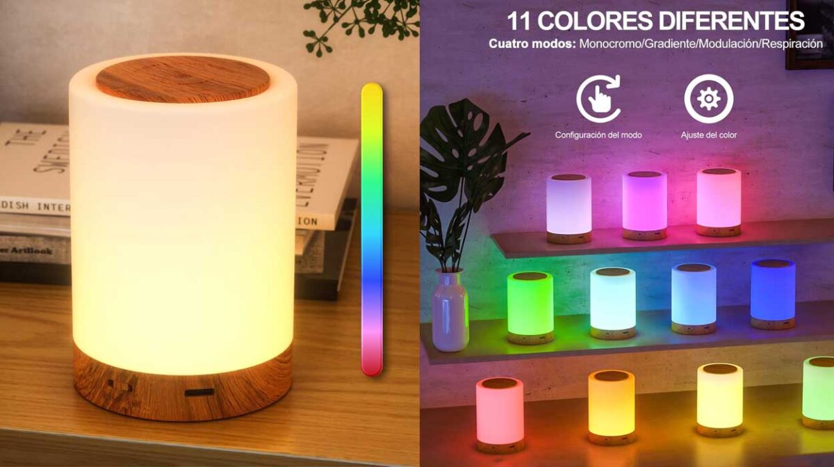 Amazon CASI REGALA esta Lámpara LED con control táctil, luces LED y valoraciones increíbles