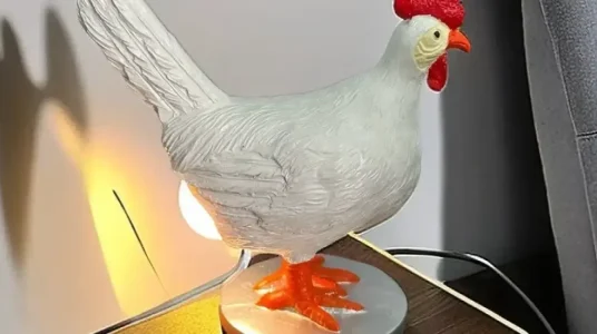 Chollo lámpara led usb gallina ponedora con huevo que se enciende