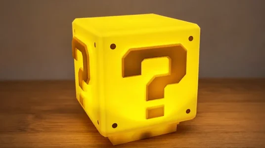 Luz nocturna Gobesty de cubo 3D con efectos de sonido para dormitorio