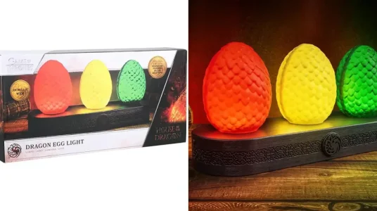 Lámpara oficial inspirada en los huevos de Viserion, Rhaegal y Drogon