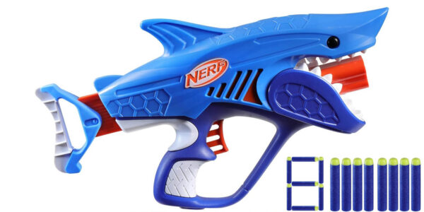 Lanzador de dardos de juguete Nerf Sharkfire