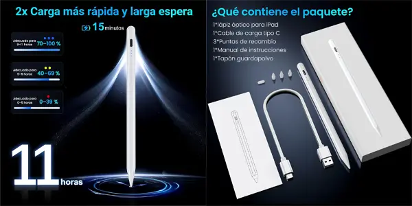 Lápiz para iPad 2018-2025 Variglas