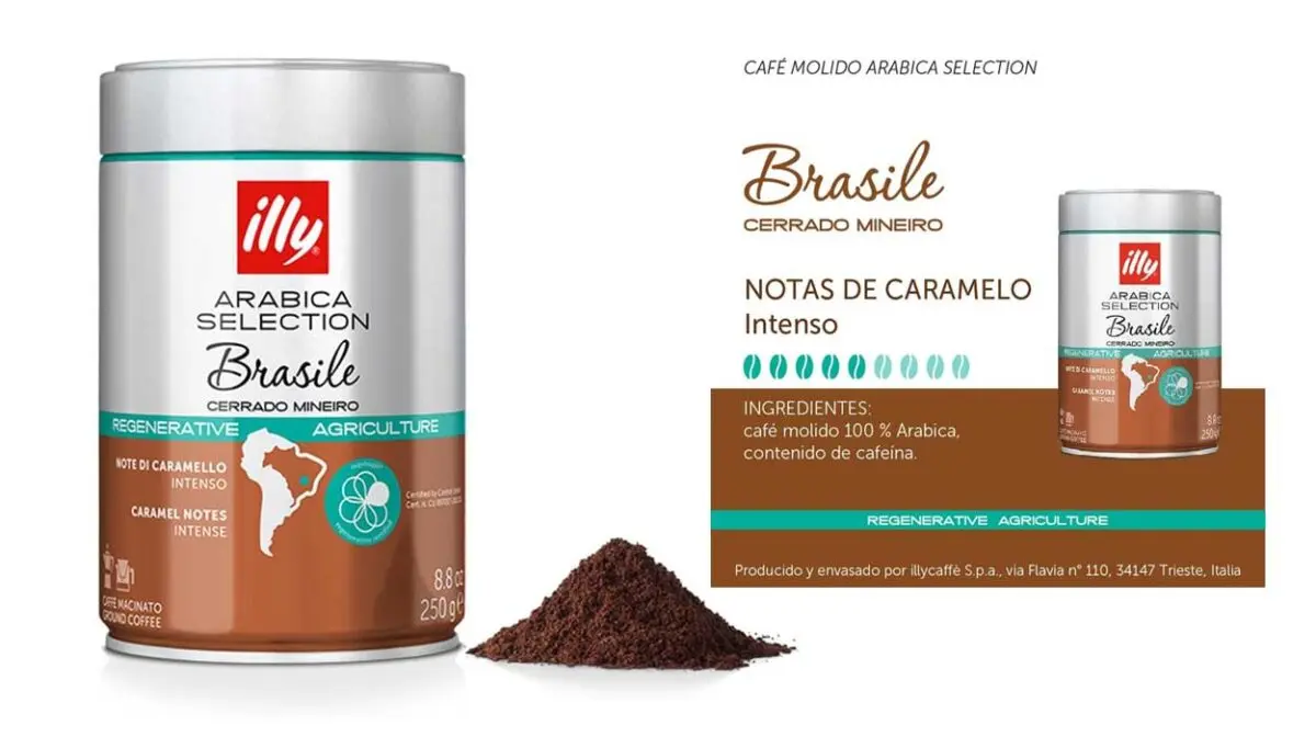 Pack x3 Café molido Illy Arabica Selection Brasil de 250 g