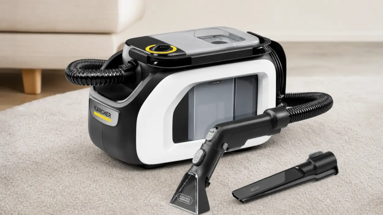 Lava-aspiradora KÄRCHER SE 3 Compact de 500 W con boquillas para tapicerías y ranuras