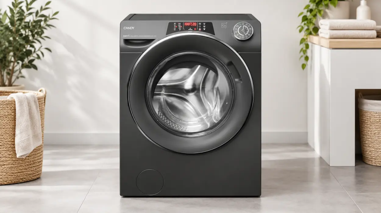 Lavadora Candy RapidO RO1496DWMCRT/1-S de 9 kg con función vapor