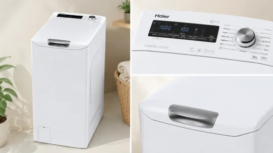 Lavadora carga superior Haier RTXSG28TMC5/1-37 de 8 kg con motor inverter y 16 programas