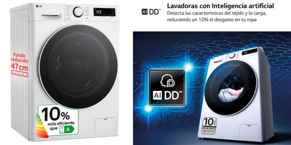 lavadora LG F2WR5S08A0W chollo