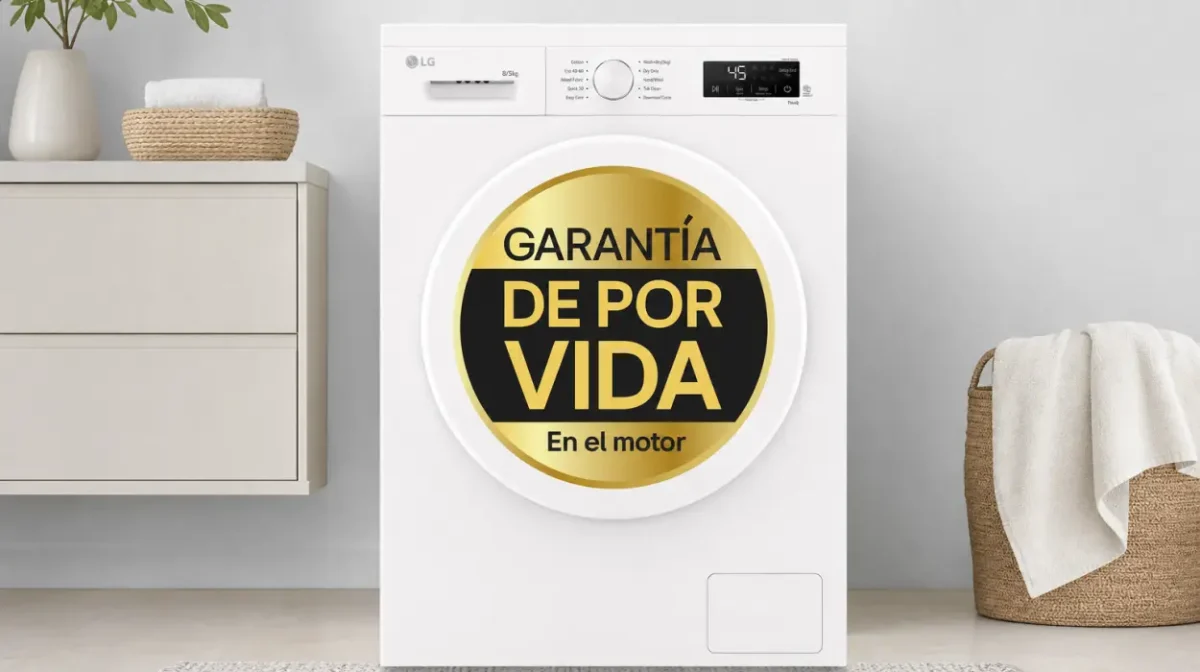 Lavadora Secadora LG W4X1085NWH Inverter Direct Drive con Vapor Steam y Wi-Fi