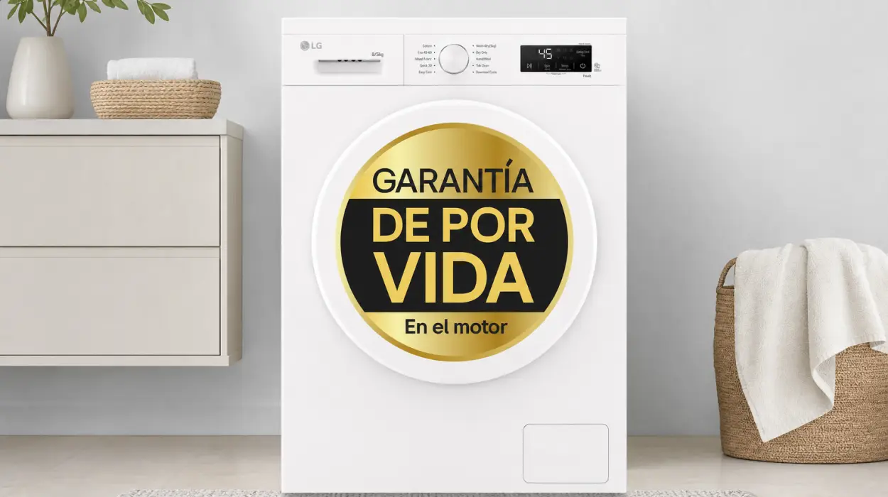 Lavadora Secadora LG W4X1085NWH Inverter Direct Drive con Vapor Steam y Wi-Fi