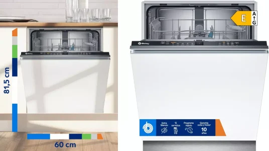 Lavavajillas integrable Balay de 60 cm con motor ExtraSilencio