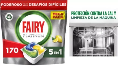 Pack x170 Lavavajillas Fairy Platinum All in One Limón