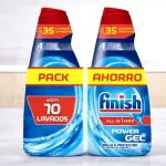 pack x2 lavavajillas Finish All in 1 Max Power Gel (70 lavados en total)