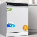 Lavavajillas Midea de 60 cm para 14 servicios y 10 programas de lavado