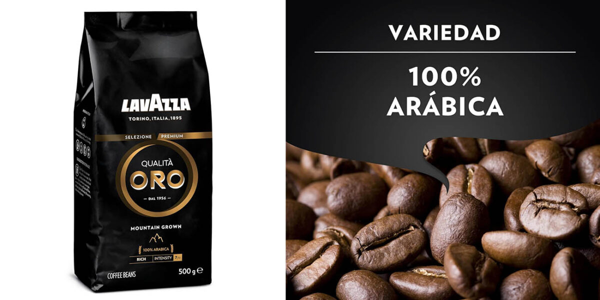 Café en grano Lavazza Qualità Oro Mountain Grown de 500 gramos