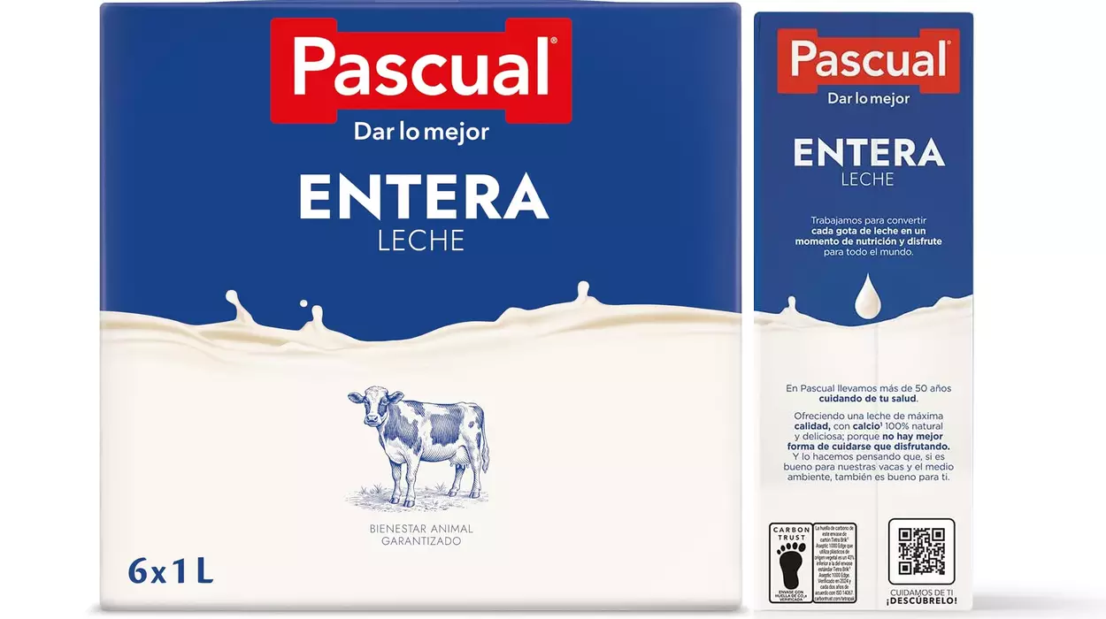leche pascual entera pack 6 briks 1 litro barato