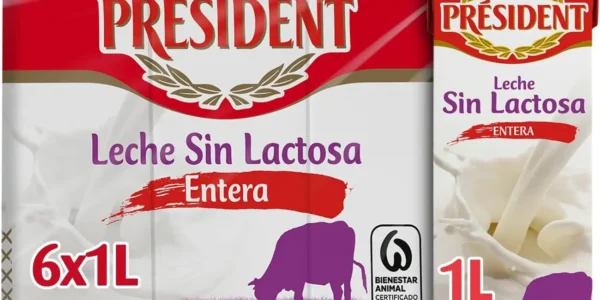 Chollo leche président entera sin lactosa