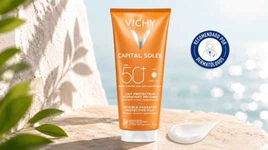 Vichy Leche Protectora e Hidratante SPF50+ para Piel Sensible