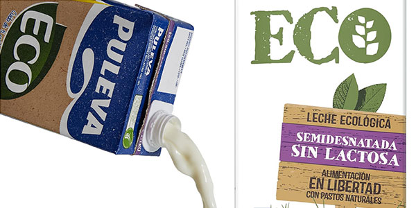 Pack x6 Leche Puleva Ecológica Semidesnatada Sin Lactosa de 1 litro en oferta