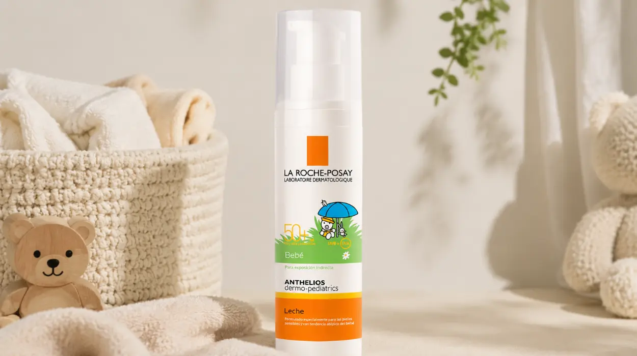 Protector solar para bebé La Roche Posay Anthelios SPF50+ de 50 ml, seguro y resistente