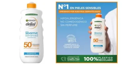 Leche solar Garnier Delial Sensitive Advanced barata