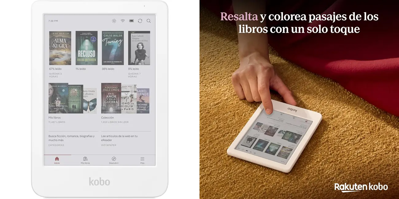 Lector electrónico Kobo Clara Colour