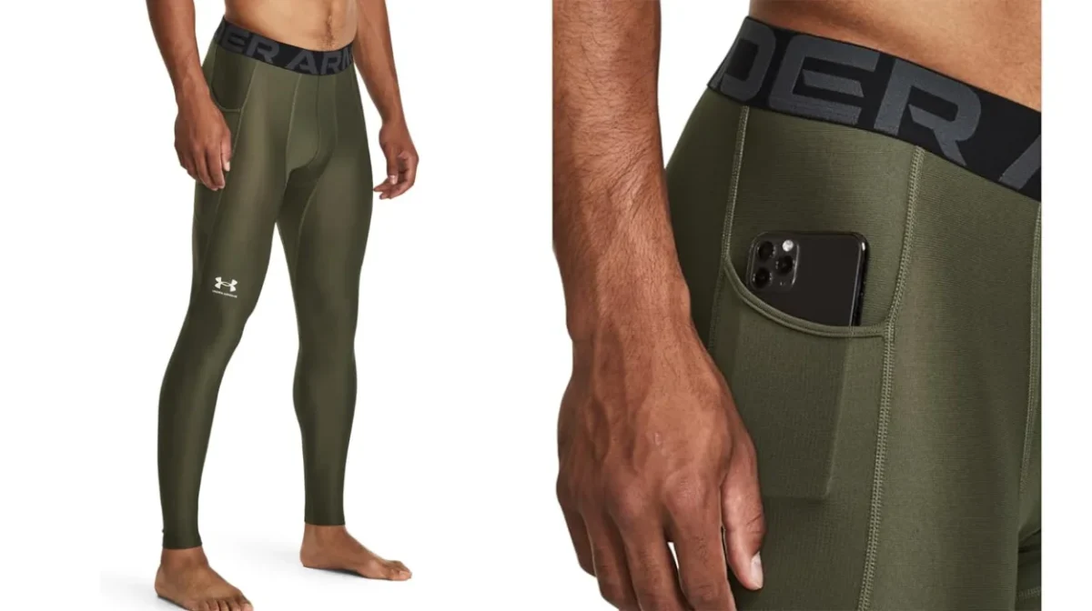 Confort y sujección total en tus entrenamientos más exigentes con estos leggins Under Armour HeatGear para hombre rebajadísimos